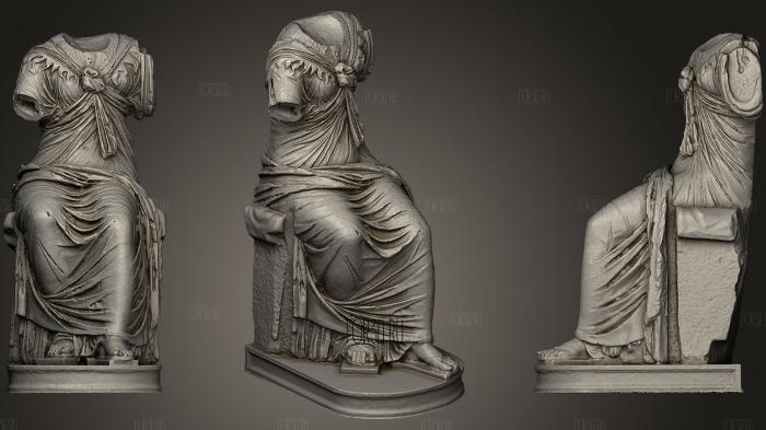 The goddess Isis stl model for CNC